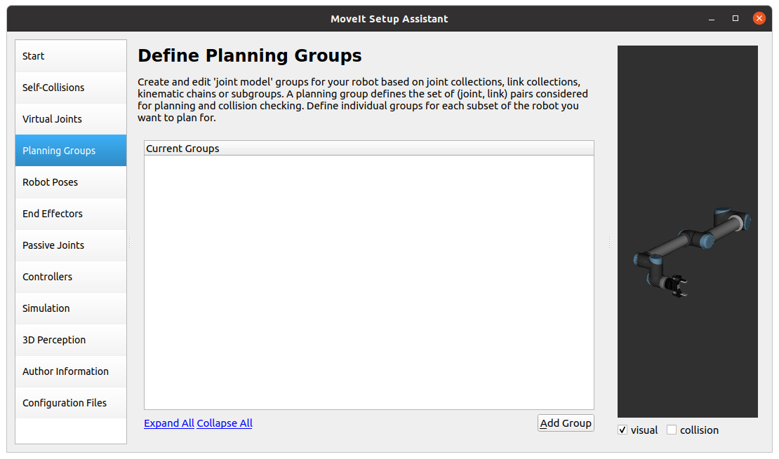 Define planning groups