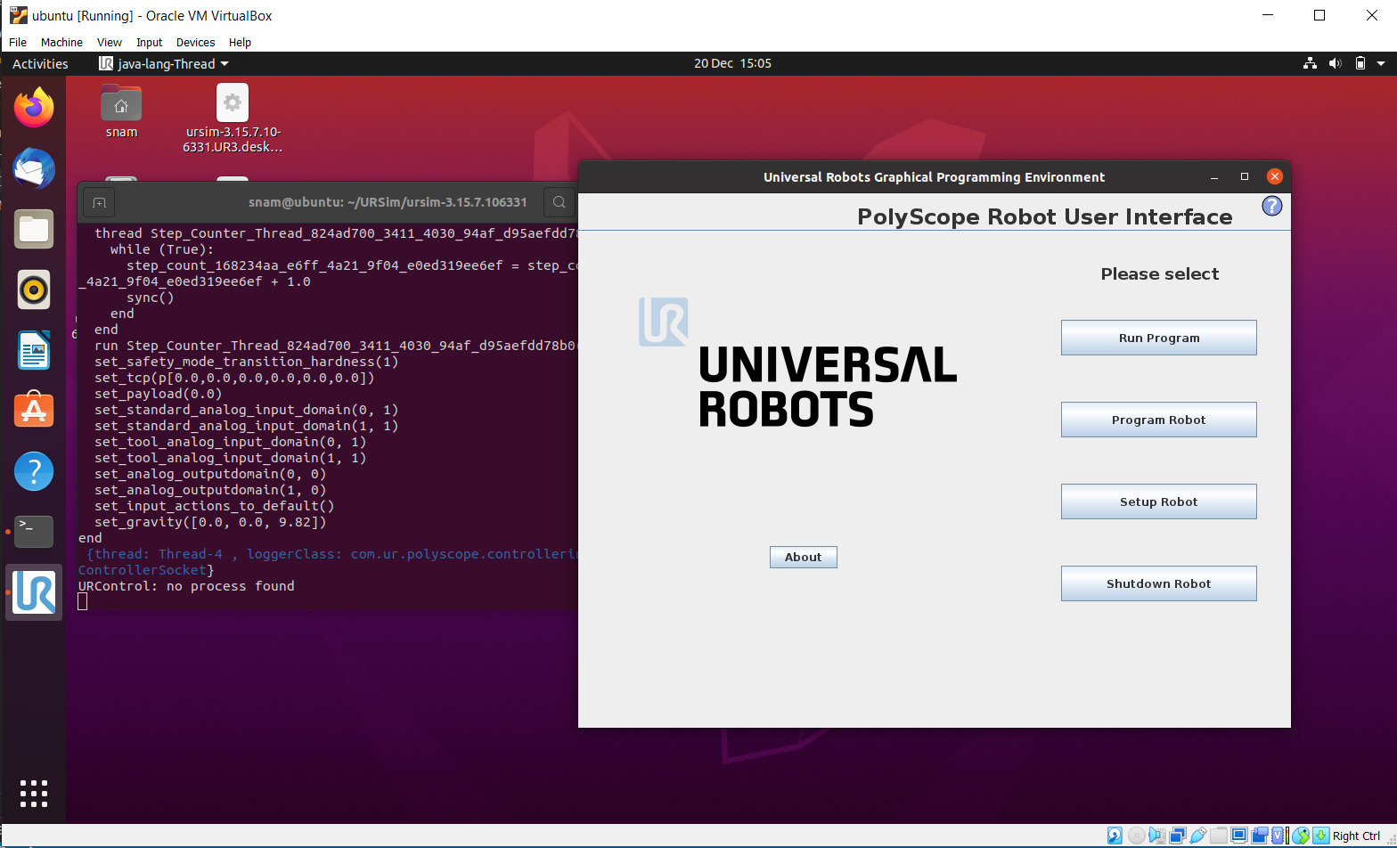 URSim on Ubuntu